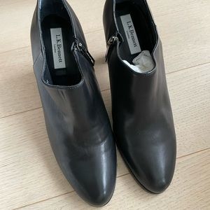 L.K. Bennett high heel booties in Nappa Leather